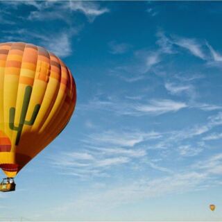 Climb Into a Real Hot Air Balloon Basket and Float Over Saguaros at Sunrise Near Phoenix