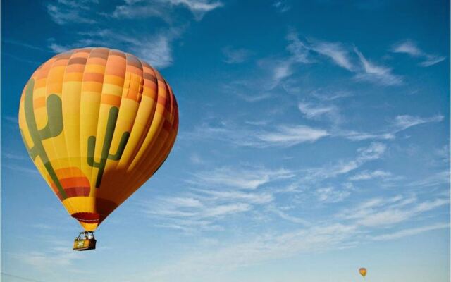 Climb Into a Real Hot Air Balloon Basket and Float Over Saguaros at Sunrise Near Phoenix