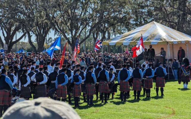 Caber Tosses and Bagpipes at the Central Florida Scottish Highland Games in Winter Springs, Florida