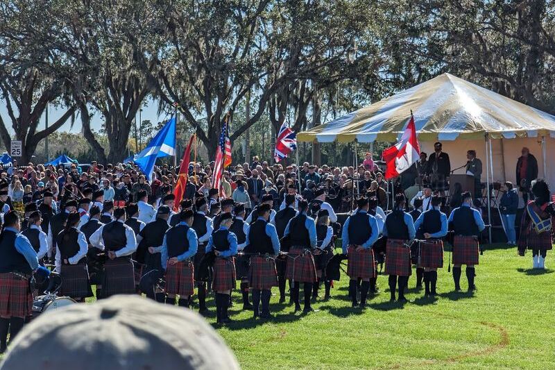 Caber Tosses and Bagpipes at the Central Florida Scottish Highland Games in Winter Springs, Florida