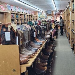 Over 1,000 Pairs of Cowboy Boots Line the Walls at This Stockyards City Shop