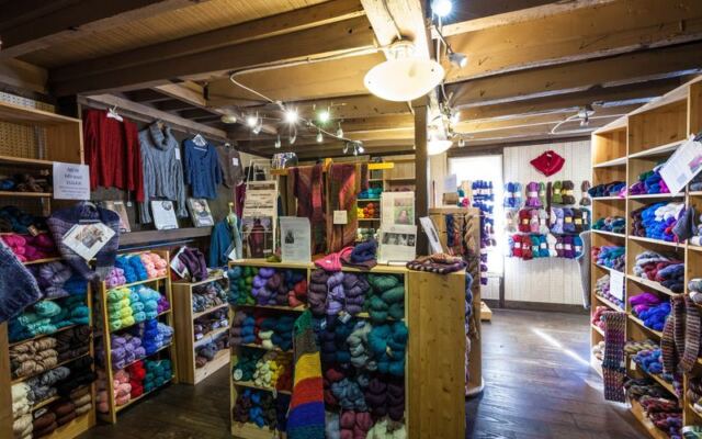 This Family-Owned Ohio Yarn Shop Stacks Skeins So High Every Knitter Finds Their Color