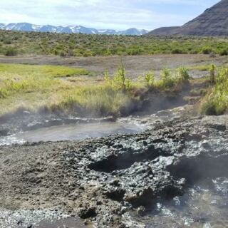 At Mickey Hot Springs, Oregon’s Remote High Desert Hides a Tiny Geyser and Steaming Pools