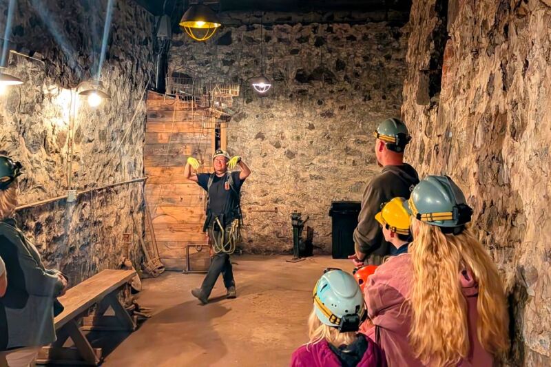 This Michigan Copper Mine Lets You Rappel 80 Feet Underground