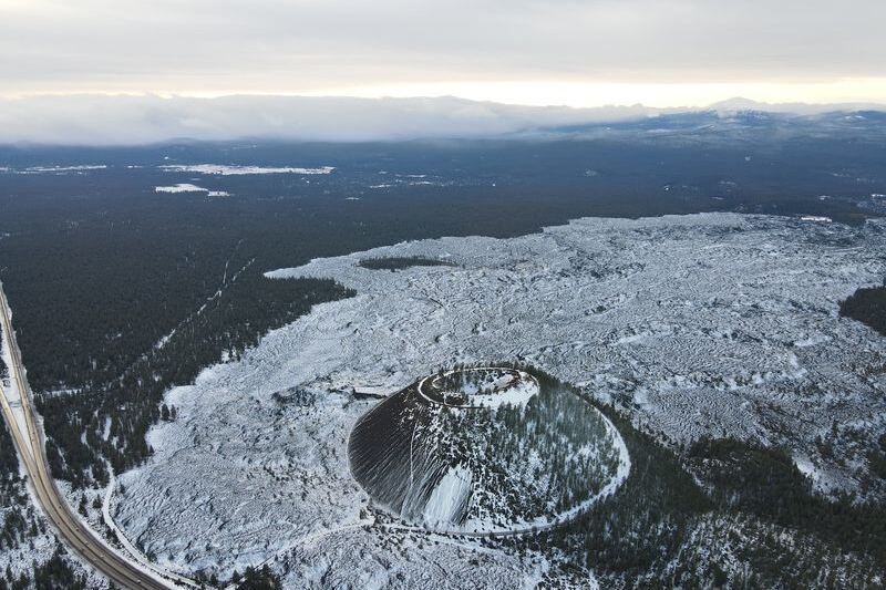 You’ll Feel Tiny Standing Beside This 500-Foot Oregon Volcano That’s Stood for 7,000 Years