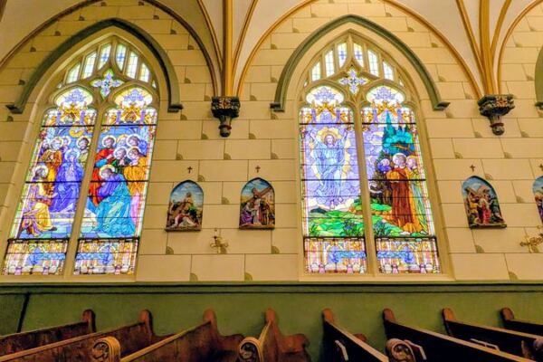 Tulsa’s Holy Family Cathedral Feels Like Europe, Right Down to the Colored Light on Stone
