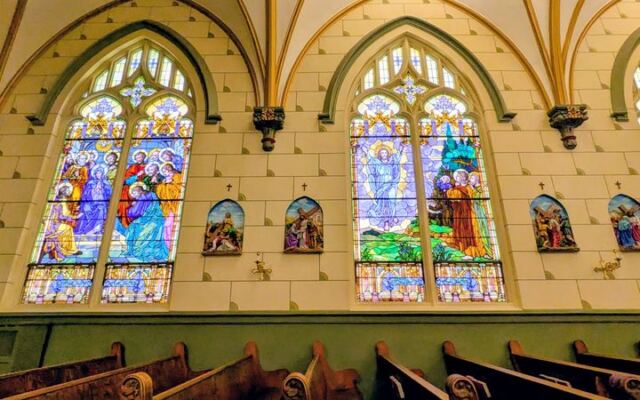 Tulsa’s Holy Family Cathedral Feels Like Europe, Right Down to the Colored Light on Stone