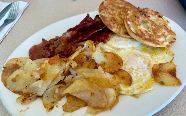 Seven Dayton-Area Diners Whose Breakfast Plates Hang Off The Edge Of The Table