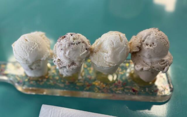 1895 Homemade Ice Cream in Shawnee, Oklahoma, serves homemade scoops in waffle cones made in-house