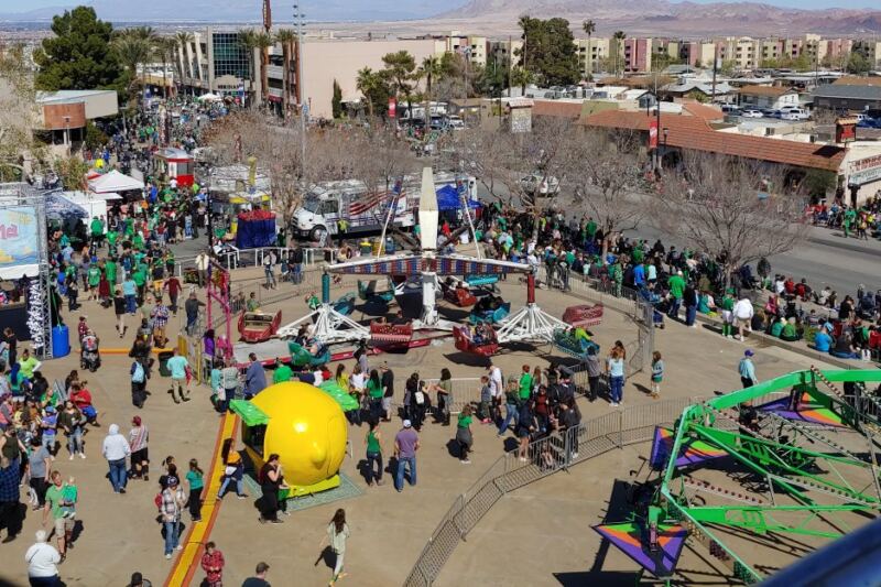 This Nevada Plaza Has A 42-Foot Screen, Amphitheater And Splash Pad