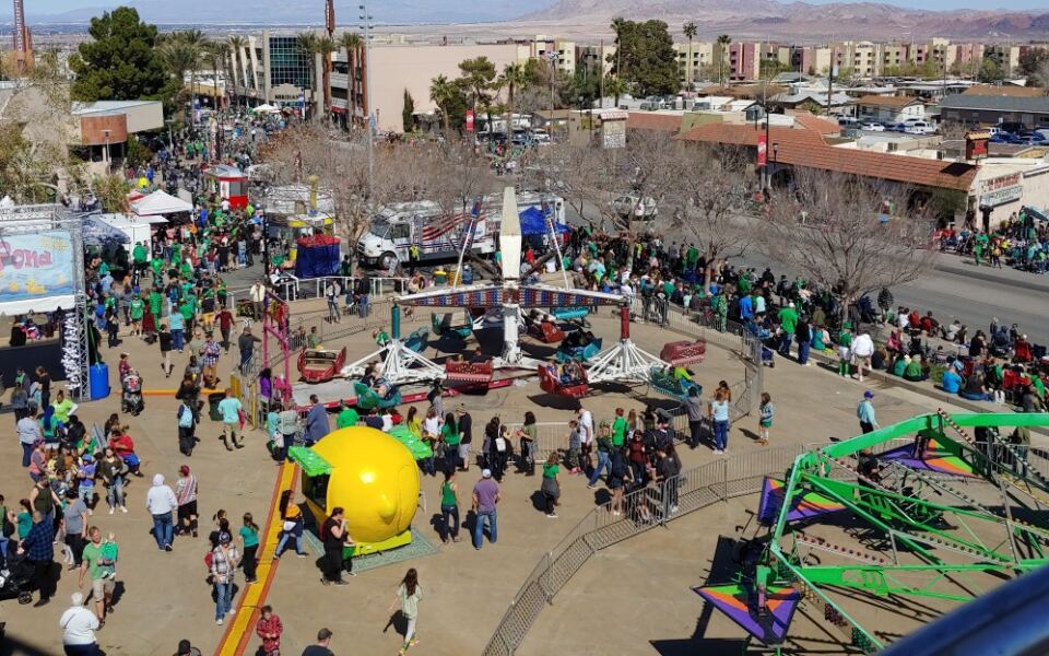 This Nevada Plaza Has A 42-Foot Screen, Amphitheater And Splash Pad