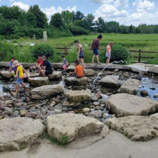 Kids Climb Real Rocks And Splash In A Tiny River At This Illinois Nature Playground