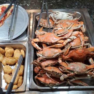 Crab Legs, Blue Crabs, and Sushi Fill This All-You-Can-Eat Seafood Buffet in College Park, Maryland