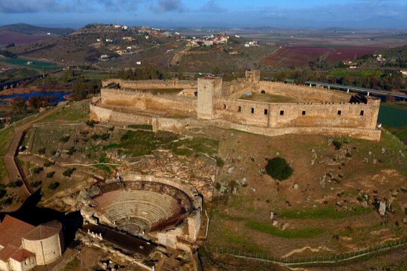 One Spanish Hill Holds a Roman Theater Below and a Medieval Castle Above