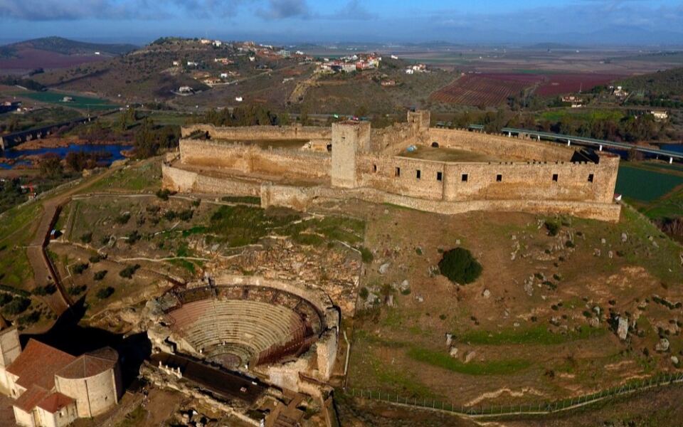 One Spanish Hill Holds a Roman Theater Below and a Medieval Castle Above