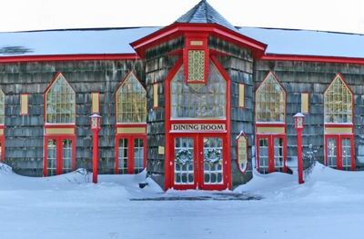 This Historic Lake Superior Lodge in Minnesota Hides a Dazzling 20-Foot Domed Dining Room