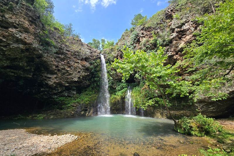 This Short Oklahoma Trail Leads to a State Park Waterfall You Can See from Different Vantage Points