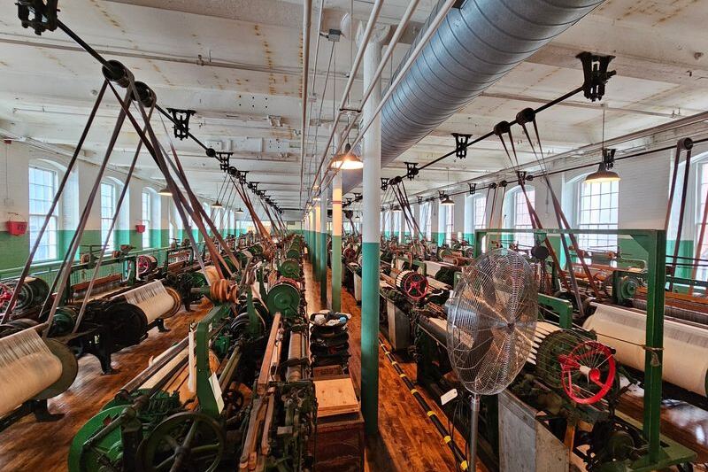 Most Locals Never Notice That This Lowell Mill Still Runs Its 1920s Looms for Visitors
