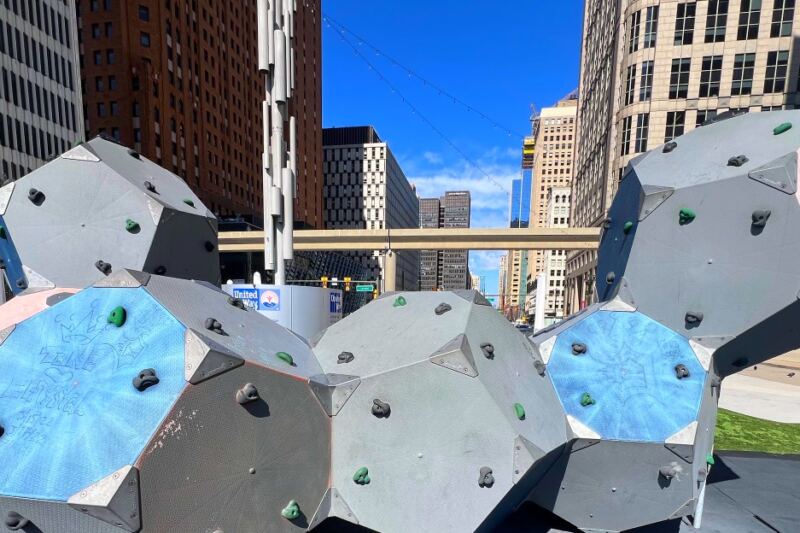 This Detroit Plaza Has a $2.9 Million Makeover and a Famous Neighbor