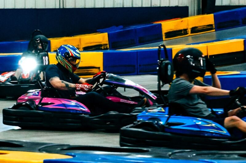 This Michigan Indoor Go-Kart Track Has 2 Levels and 35 MPH Racing