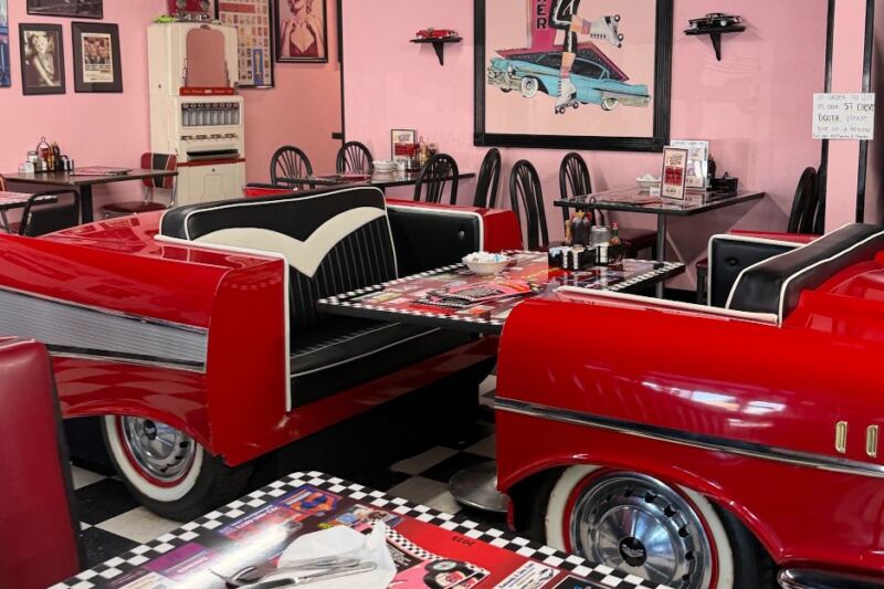 This Nevada Diner Has A 1957 Chevy Booth And Giant Omelets