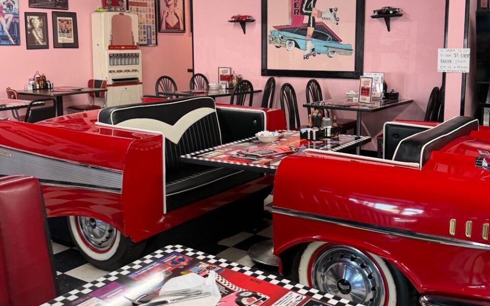 This Nevada Diner Has A 1957 Chevy Booth And Giant Omelets