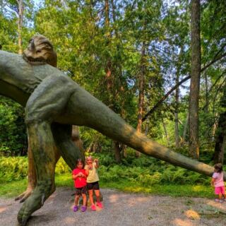 This Michigan Roadside Attraction Has Hidden Giant Dinosaurs in the Woods Since 1935
