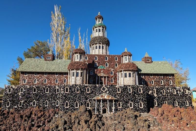 This Oregon Garden Looks Like a Tiny Medieval Kingdom, With Castles Made of Lava Rock and Petrified Wood