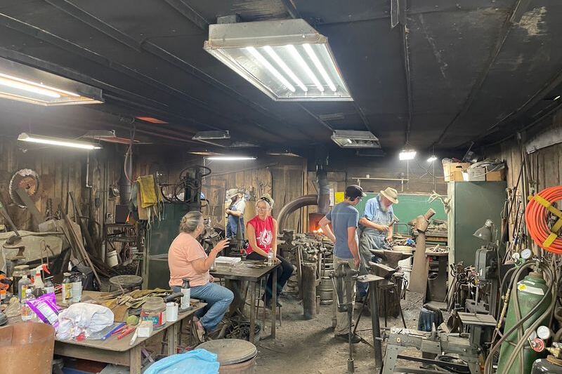 Turn an Old Railroad Spike Into Your Own Knife at a Hands-On Blacksmithing Class in Yancey County, North Carolina