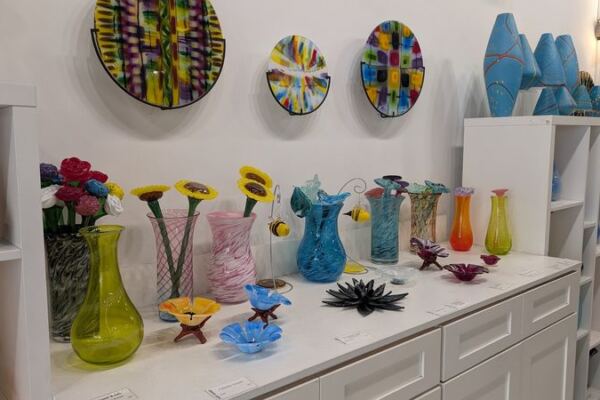 You make your own glass keepsake at Hot Sand in Asbury Park
