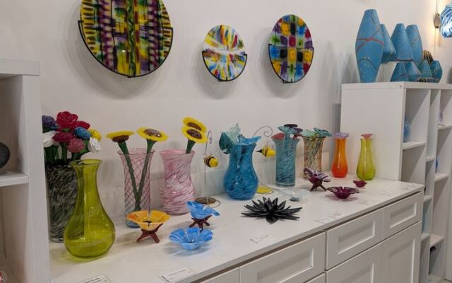 You make your own glass keepsake at Hot Sand in Asbury Park