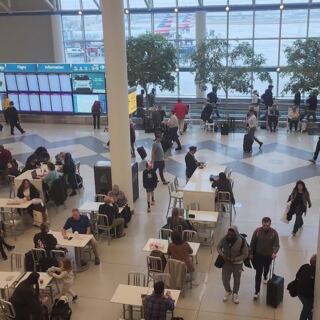 White Rocking Chairs Wait Inside This North Carolina Airport, Now One of the World’s Busiest