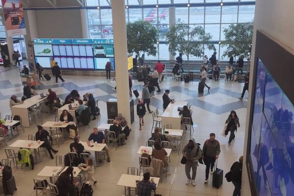 White Rocking Chairs Wait Inside This North Carolina Airport, Now One of the World’s Busiest