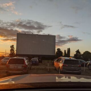 Cars Still Line Up At Dusk Under The Giant Screen Of This Northern Illinois Drive-In