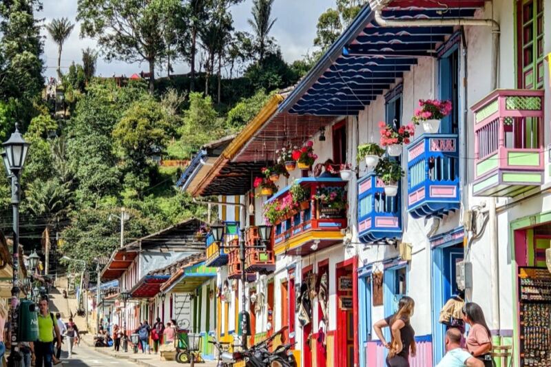 This Colorful Colombian Town Is Surrounded by Coffee Farms and the World’s Tallest Palm Trees
