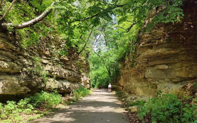 This Flat, Paved Minnesota Bike Trail Lets Grandparents and Grandkids Ride Together Through Fall Color