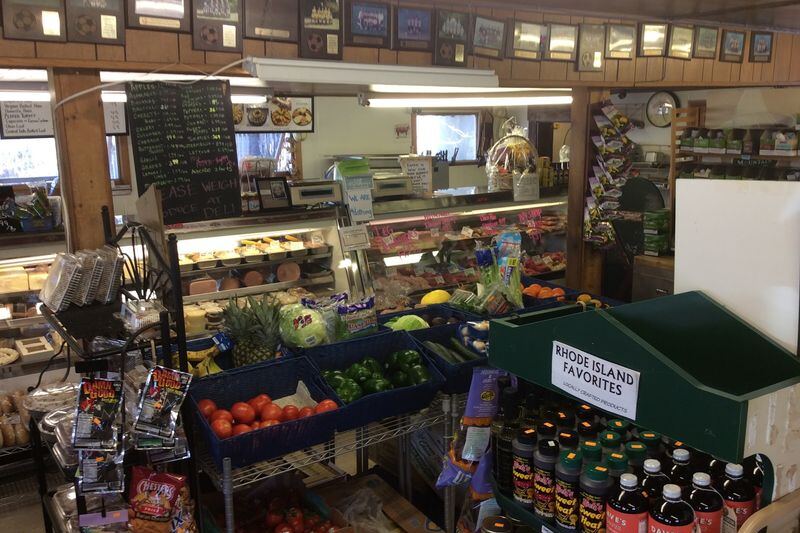 Just Off I-95 In Rhode Island, This Rustic Country Store Builds Hearty Grinders At The Deli Counter And Bakes Its Own Pies